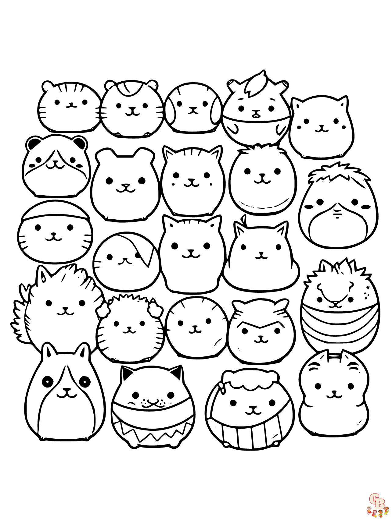 squishmallows coloring pages