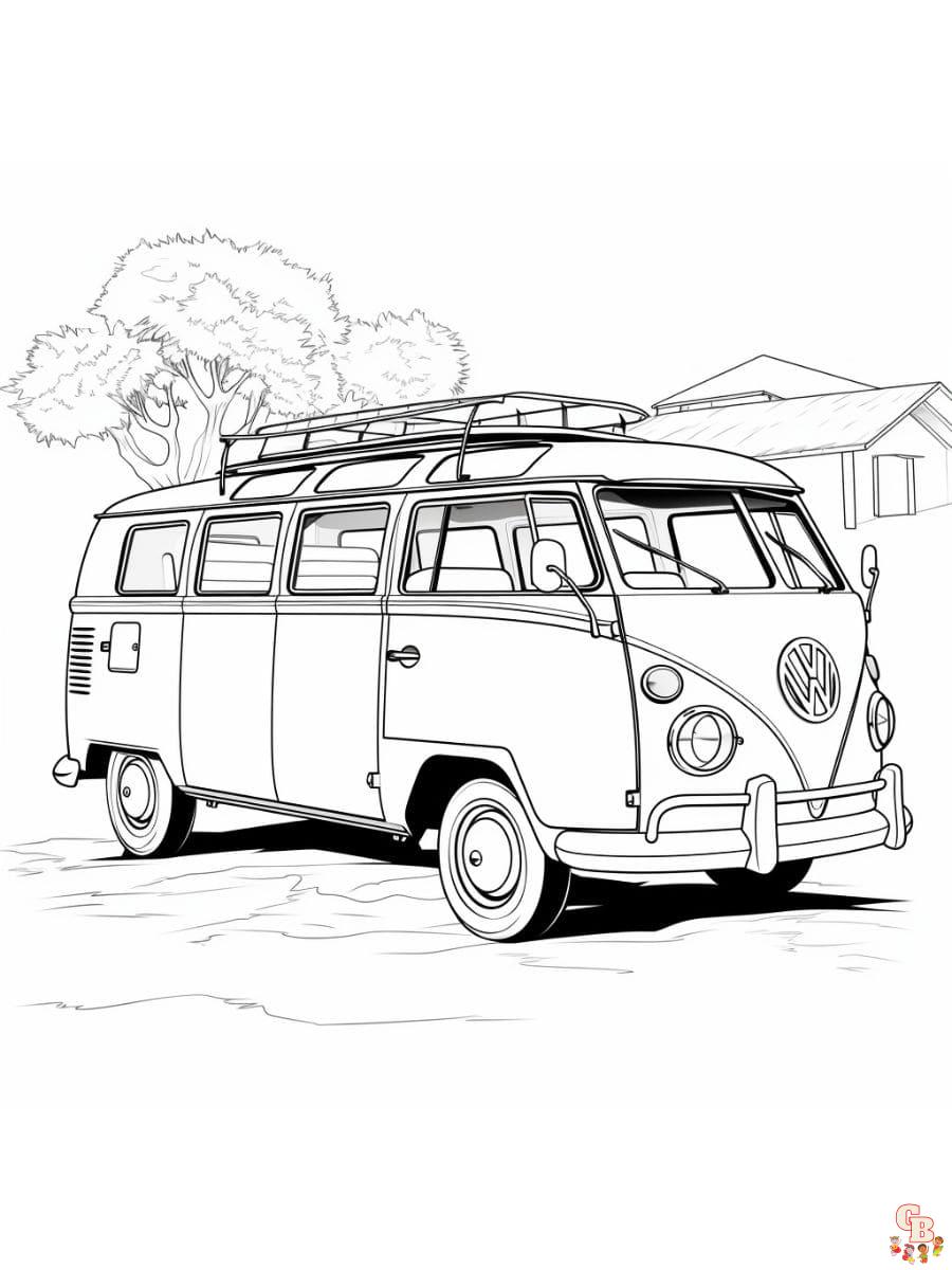 van coloring pages