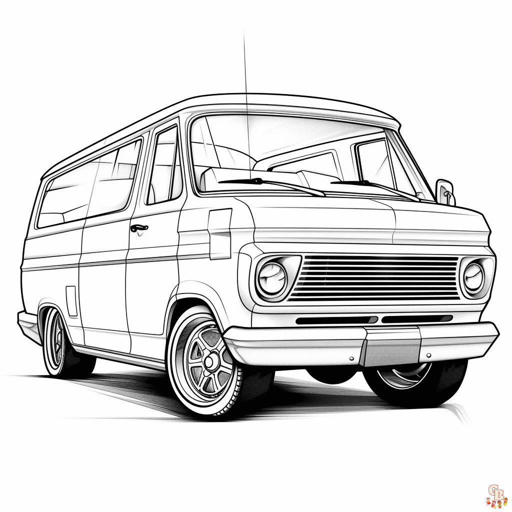 vans coloring pages