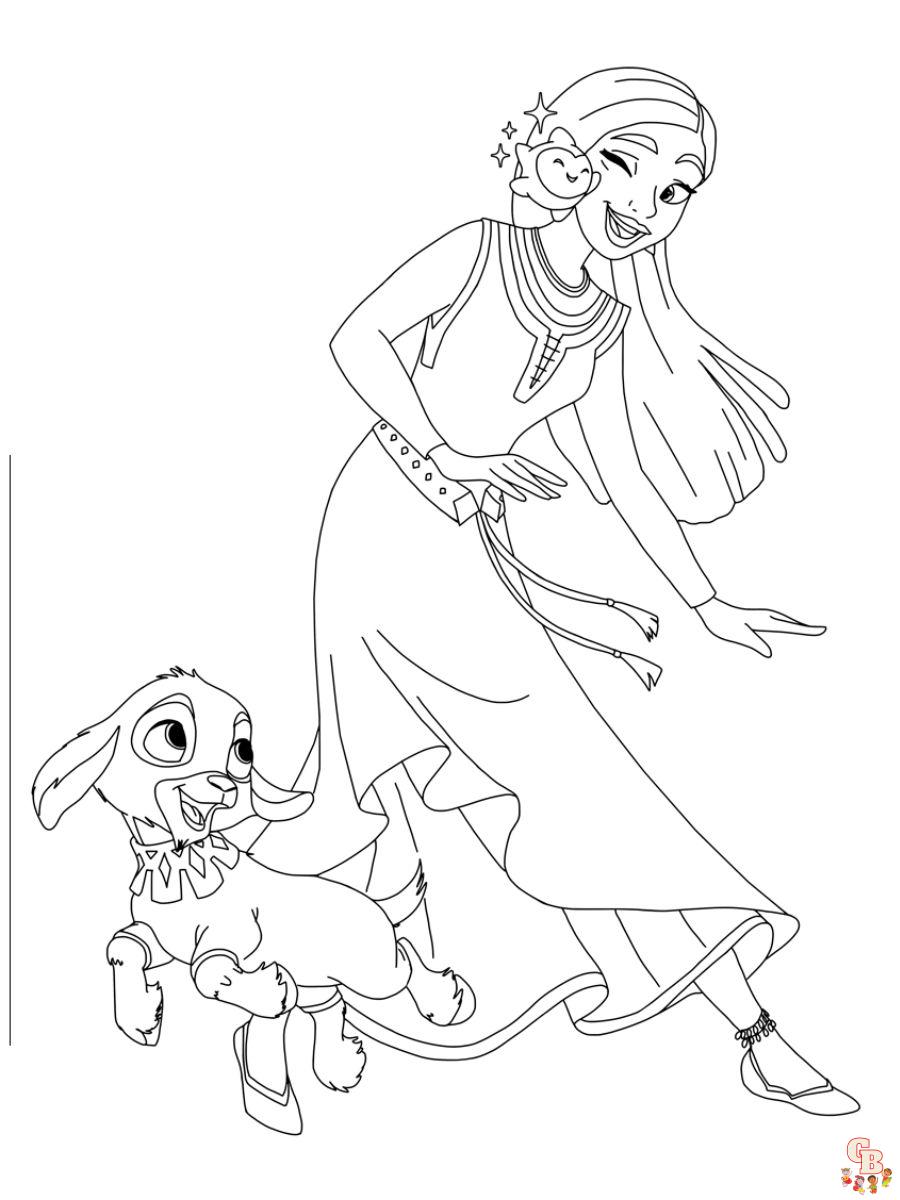 Free Wish coloring pages for kids