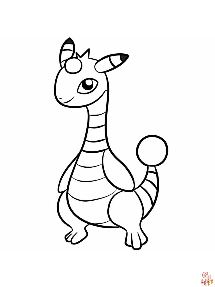 Ampharos coloring pages