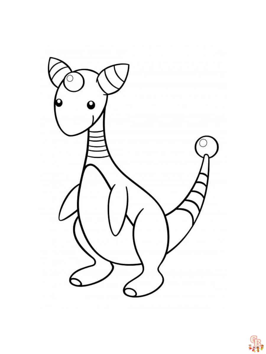 Ampharos mega pokemon coloring pages