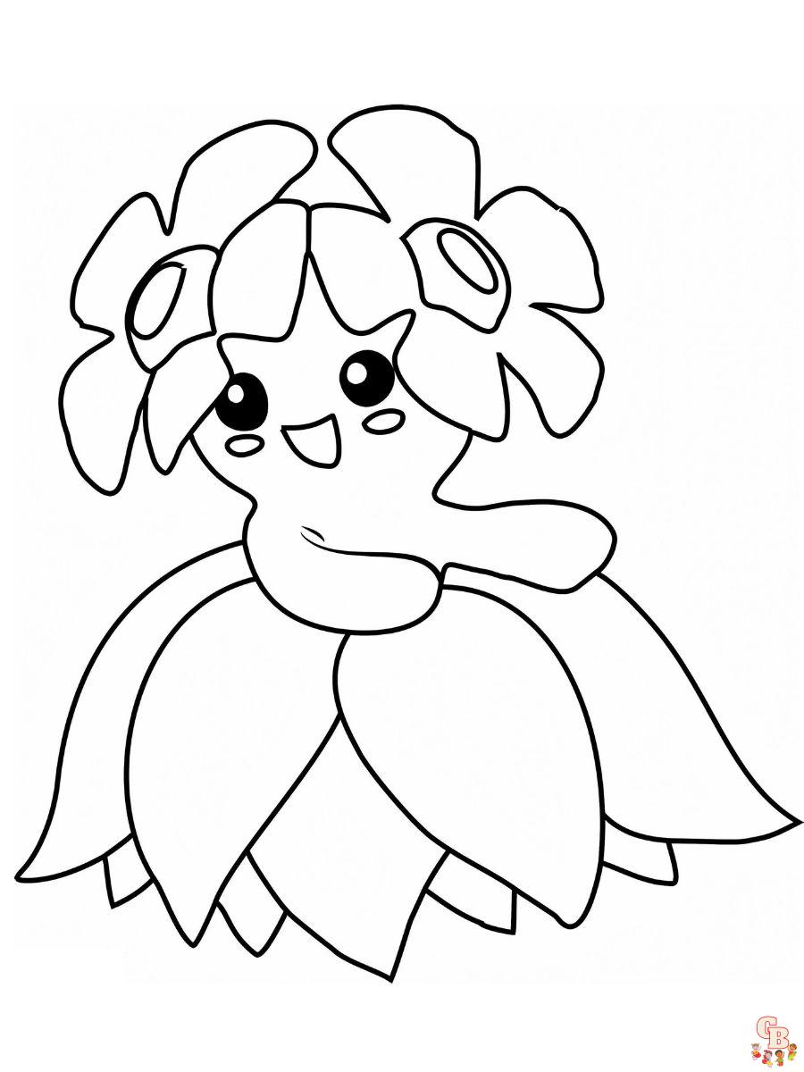 Bellossom coloring pages