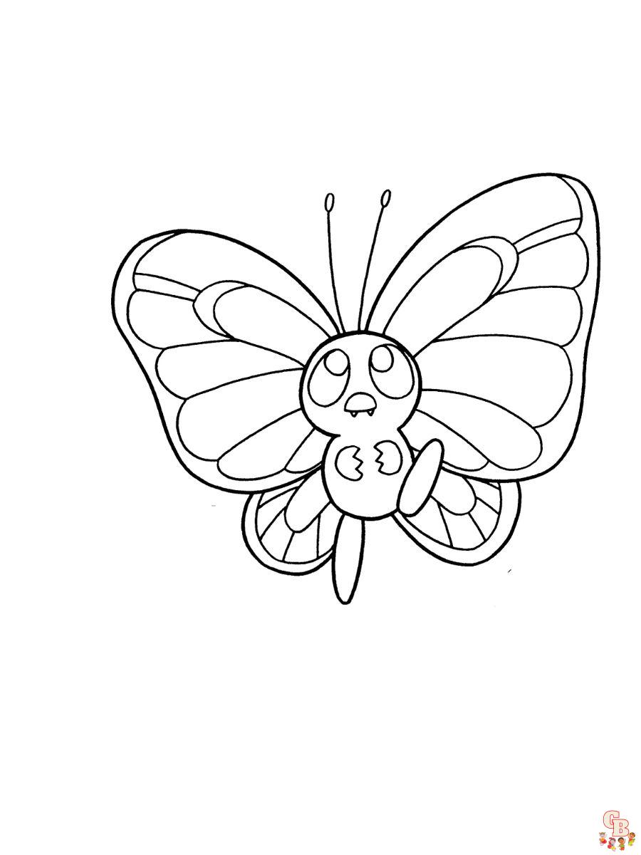 Butterfree coloring pages