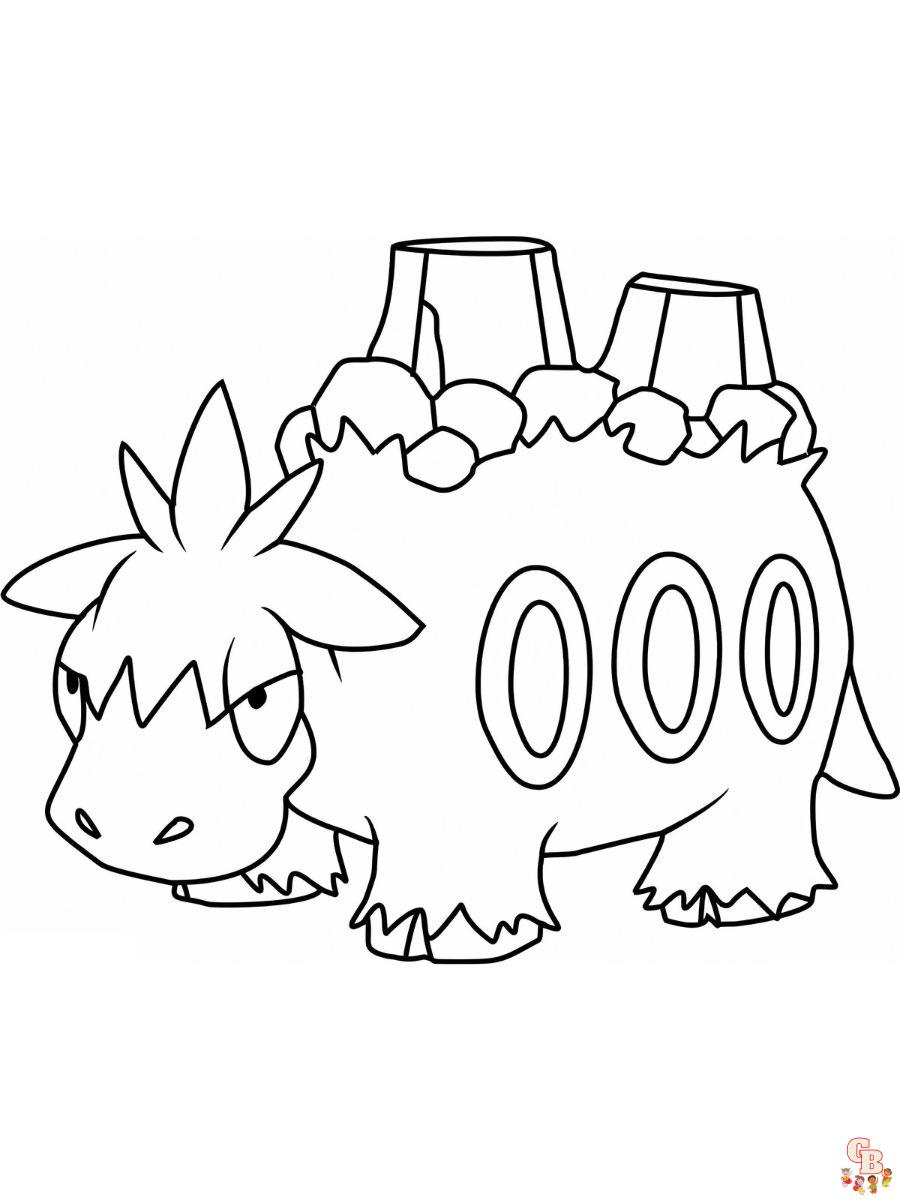 Camerupt mega pokemon coloring pages