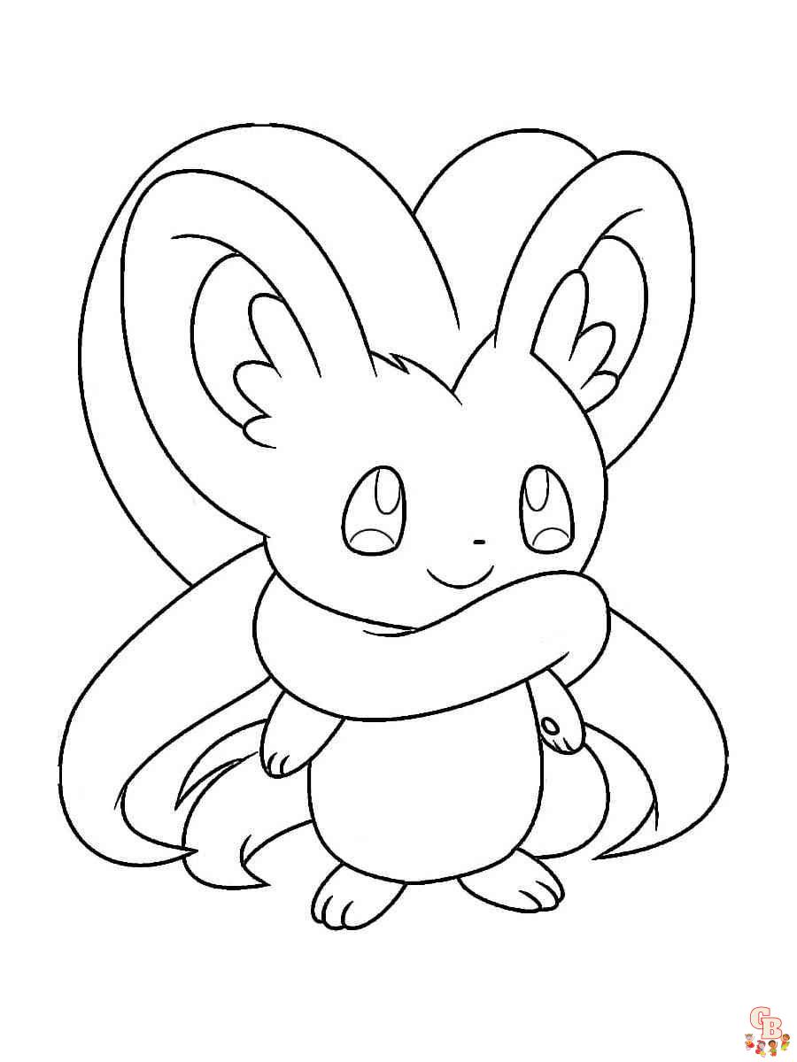 Cinccino coloring pages