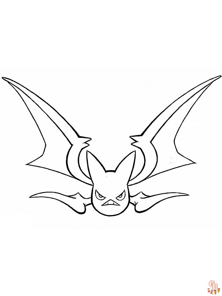 Crobat coloring pages