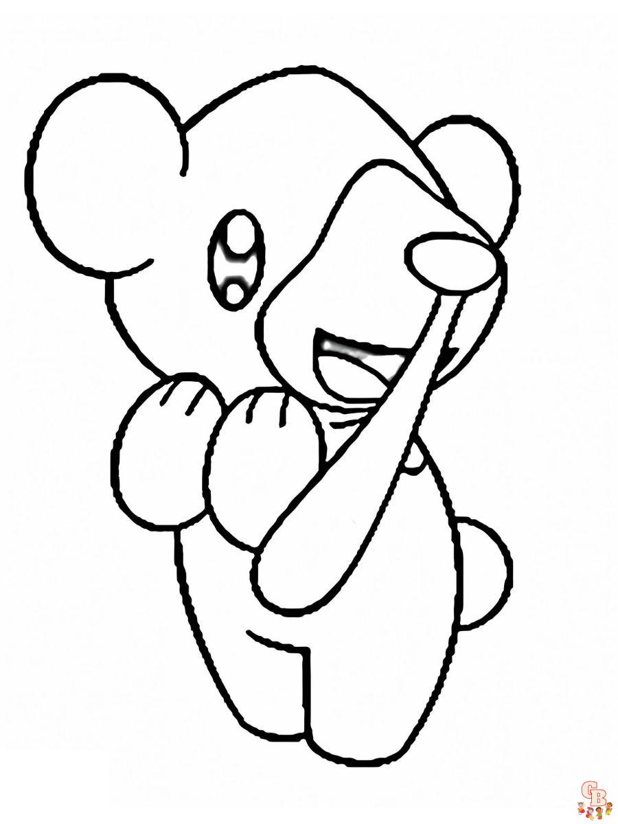 Cubchoo coloring pages