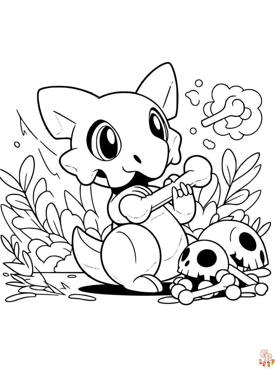 Cubone coloring pages