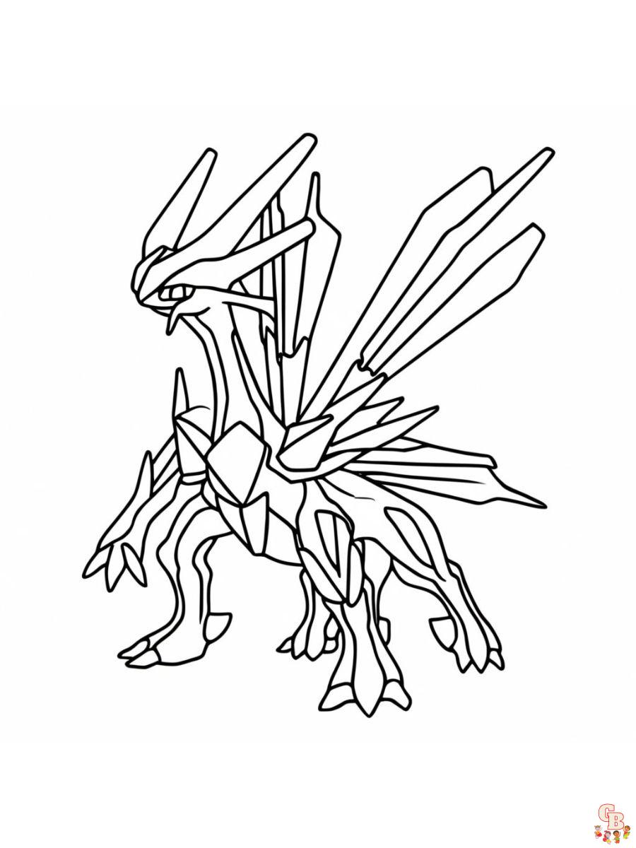 Dialga legendary pokemon coloring pages