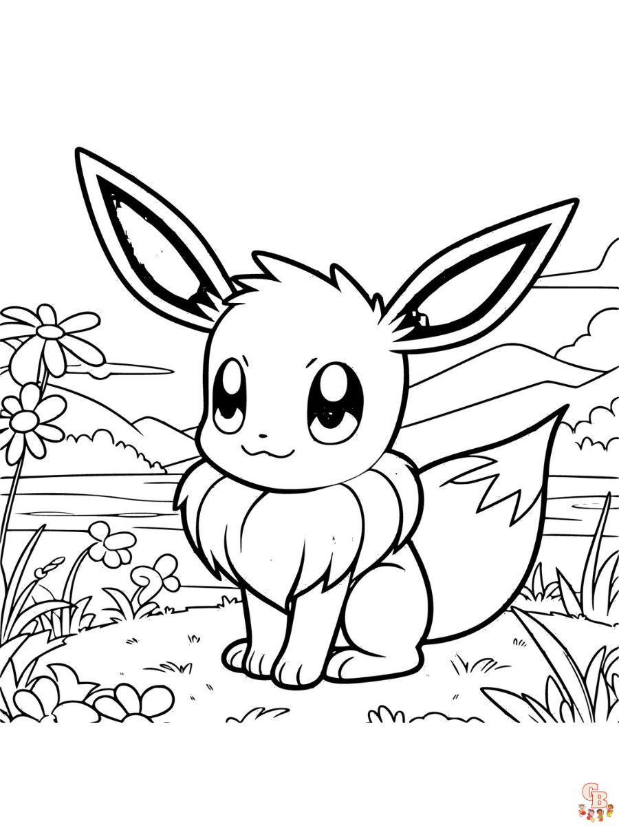 Eevee coloring pages