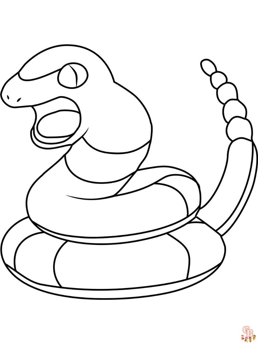 Ekans coloring pages