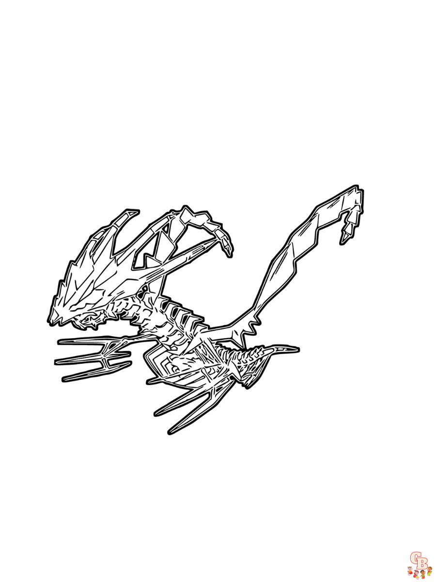 Eternatus legendary pokemon coloring pages