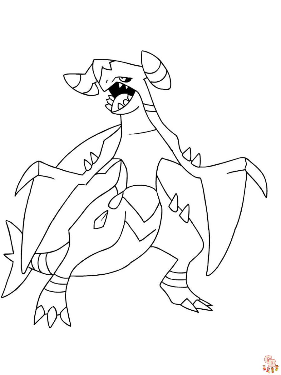 Garchomp coloring pages