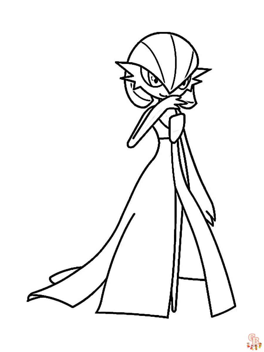 Gardevoir coloring pages