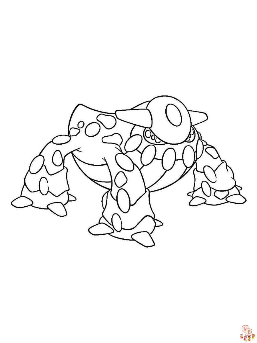 Heatran coloring pages