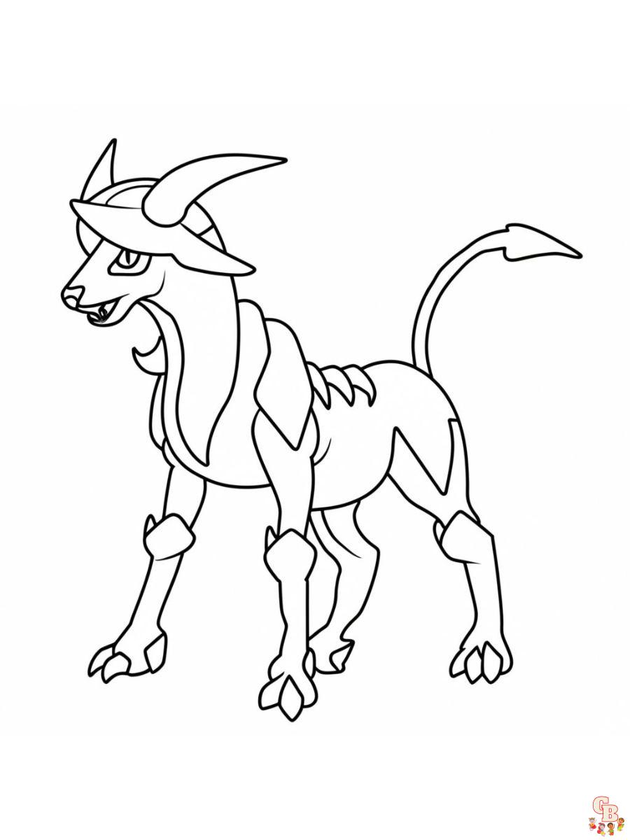 Houndoom coloring pages