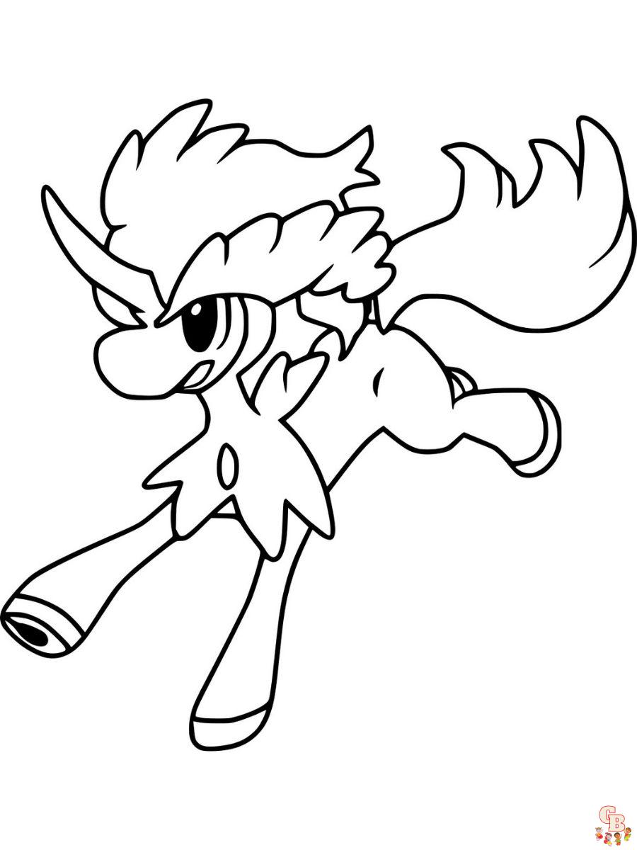 Keldeo coloring pages