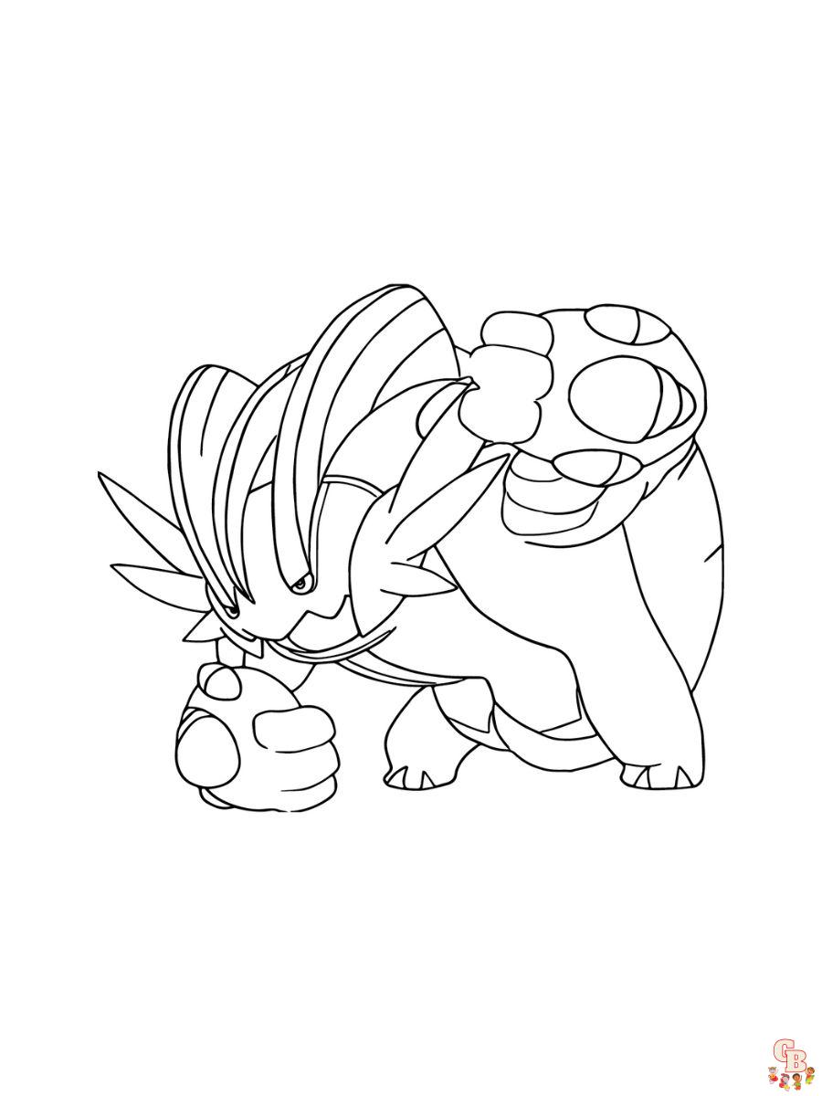 Laglarge mega pokemon coloring pages