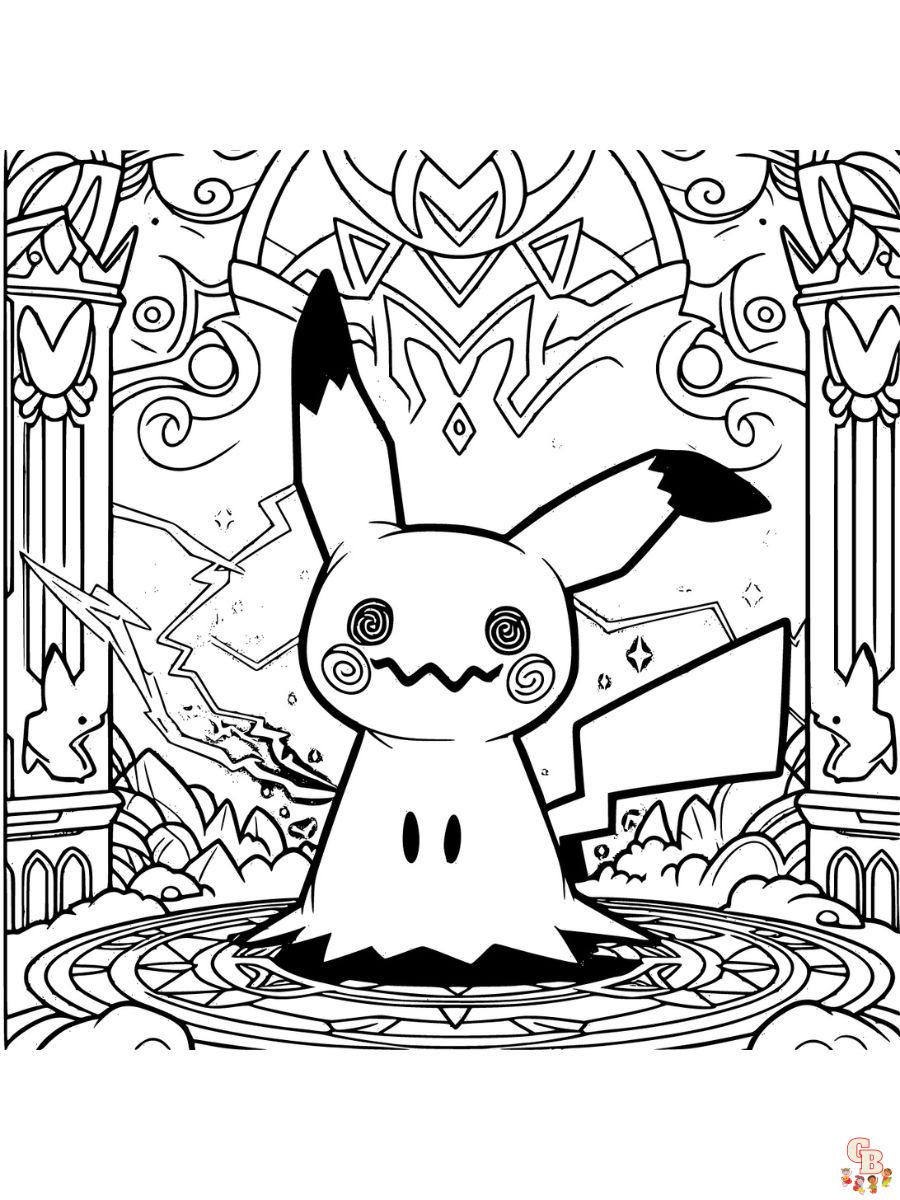 Mimikyu coloring pages