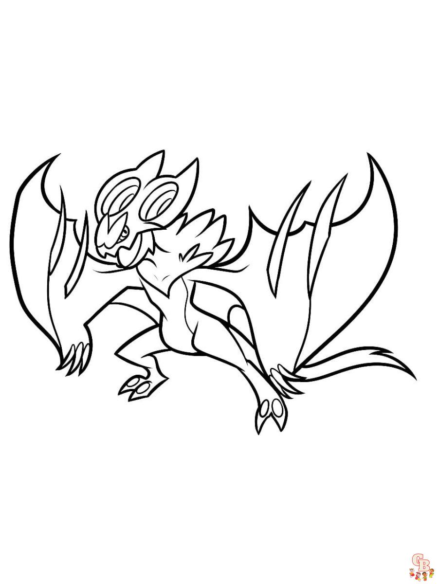 Noivern coloring pages