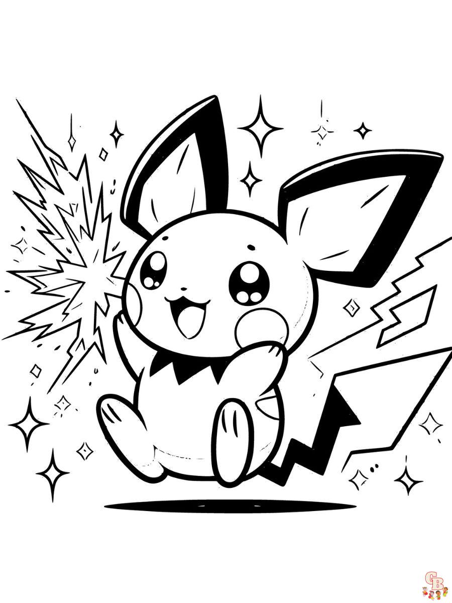 Pichu coloring pages