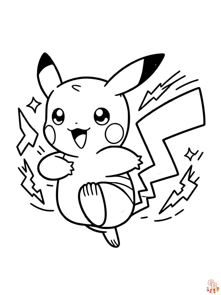 Pikachu coloring pages