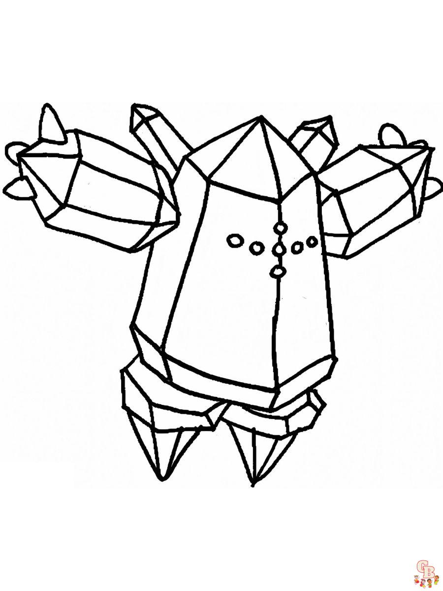 Regice coloring pages