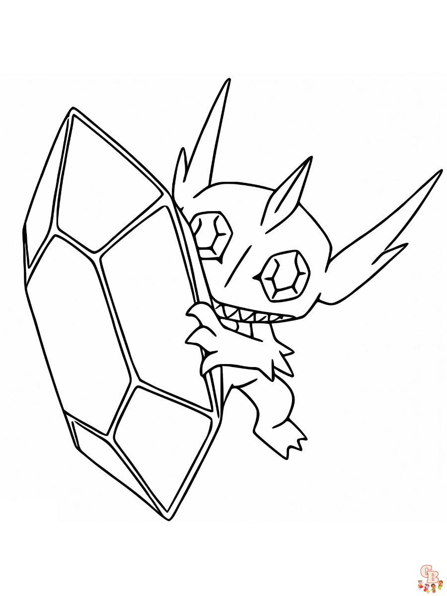 Sableye mega pokemon coloring pages