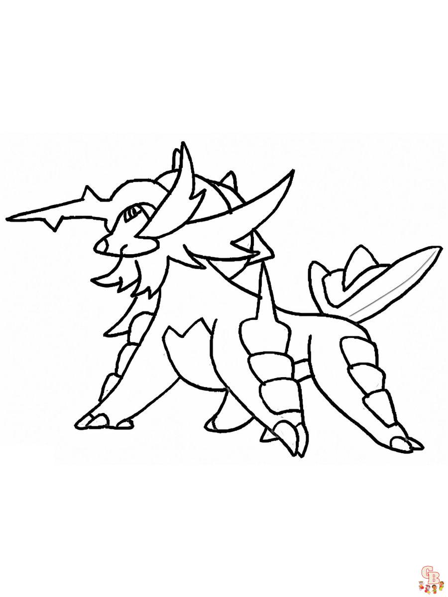 Samurott coloring pages