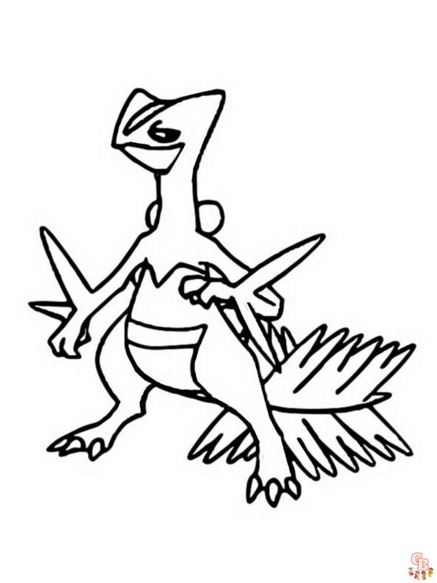 Sceptile coloring pages