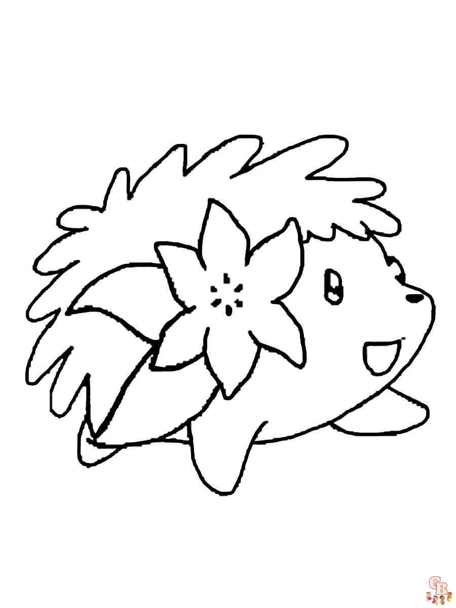 Shaymin coloring pages