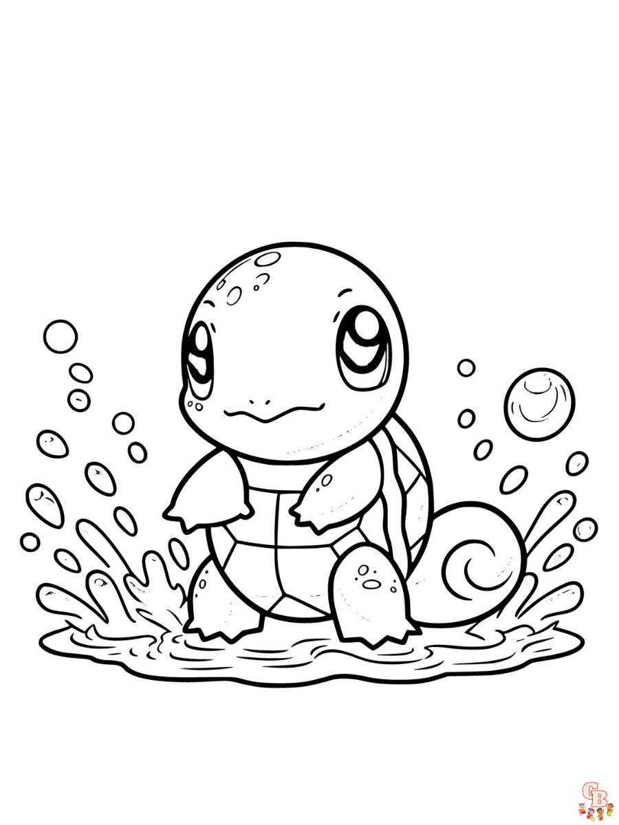 Squirtle coloring pages