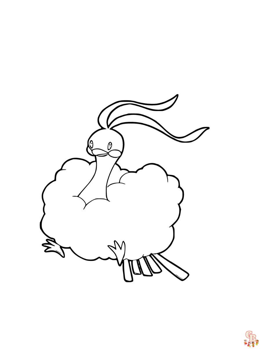 altaria mega pokemon coloring pages