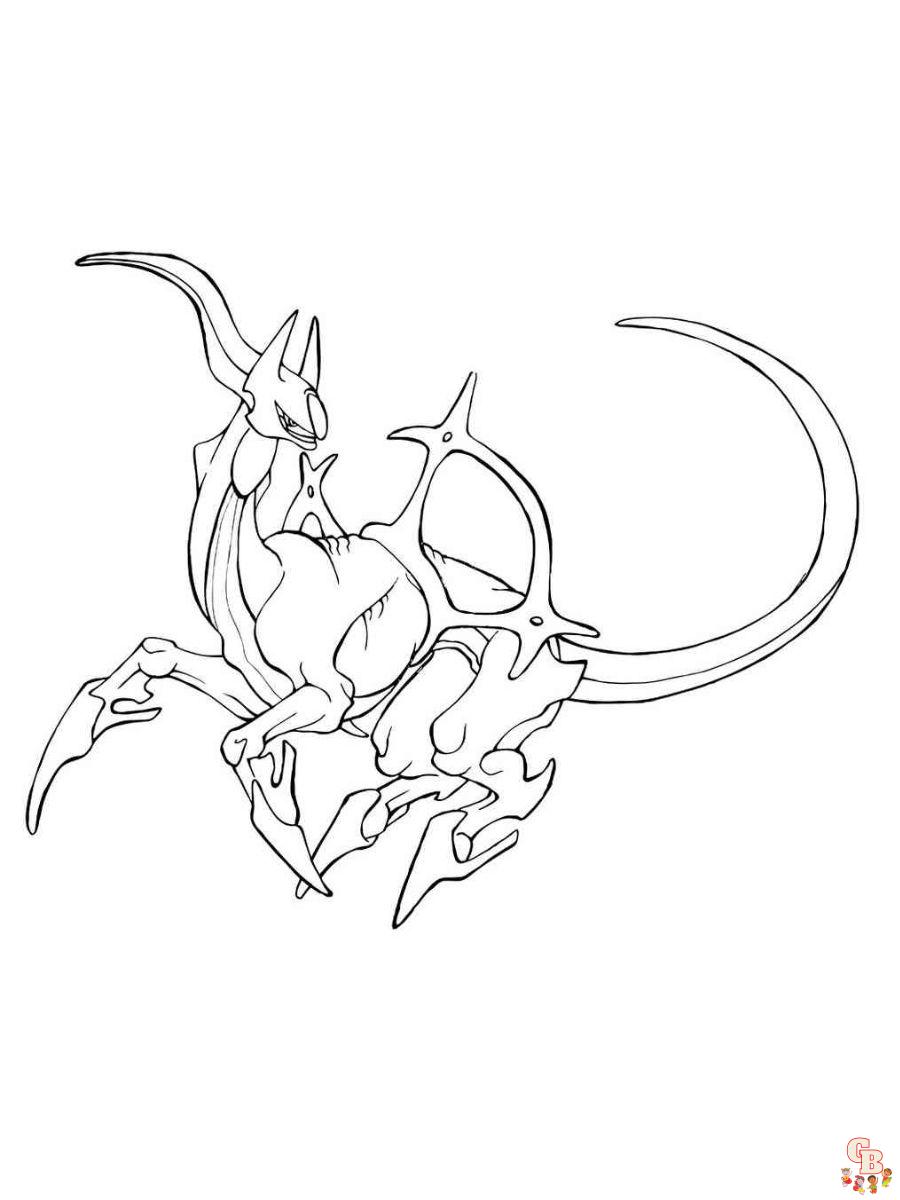 arceus coloring page