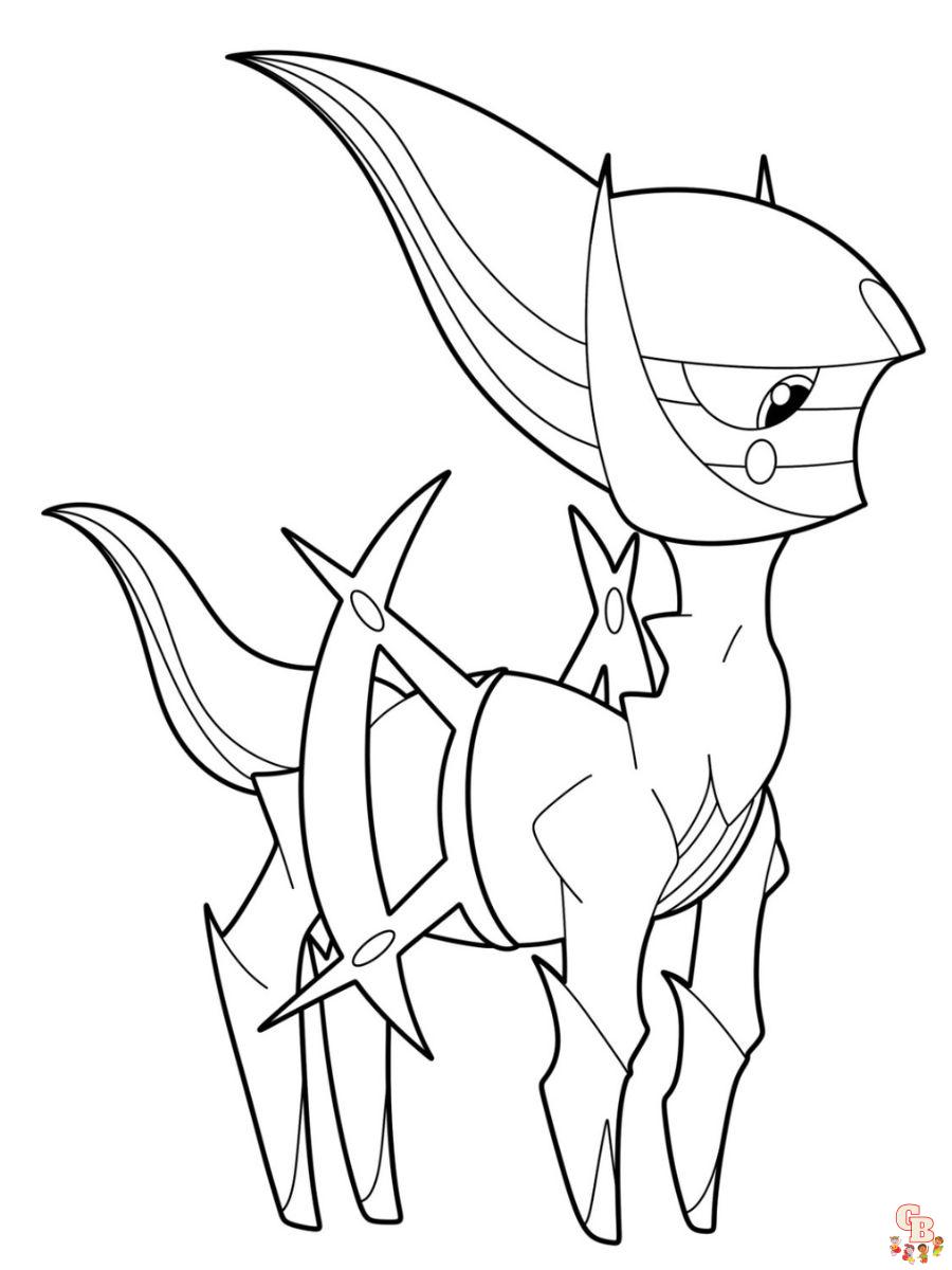 arceus coloring pages