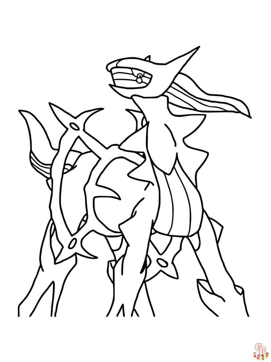 arceus pokemon coloring page