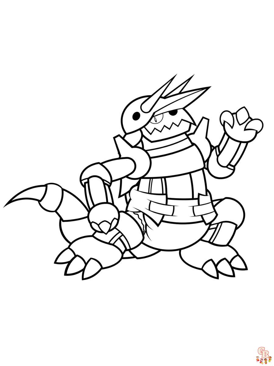 bossgodora mega pokemon coloring pages