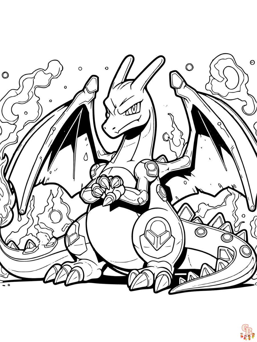 charizard pokemon coloring page