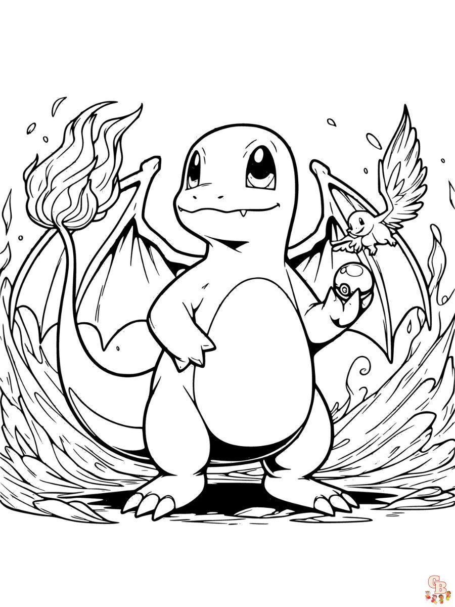 charmander coloring pages