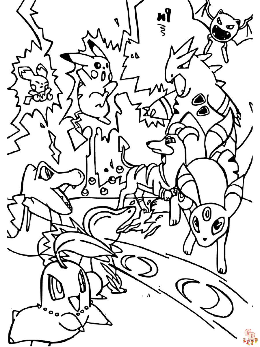 coloring page pokemon