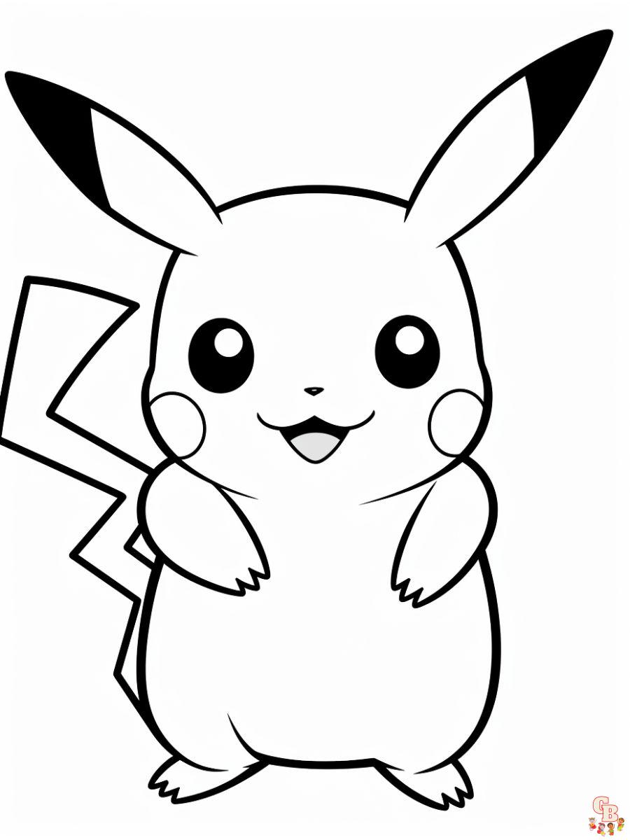 pikachu coloring page