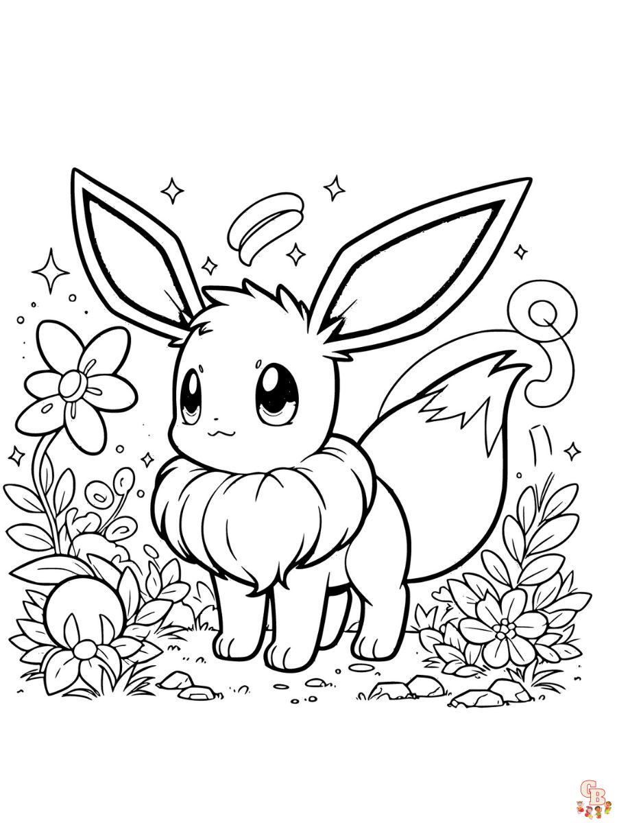 eevee coloring pages