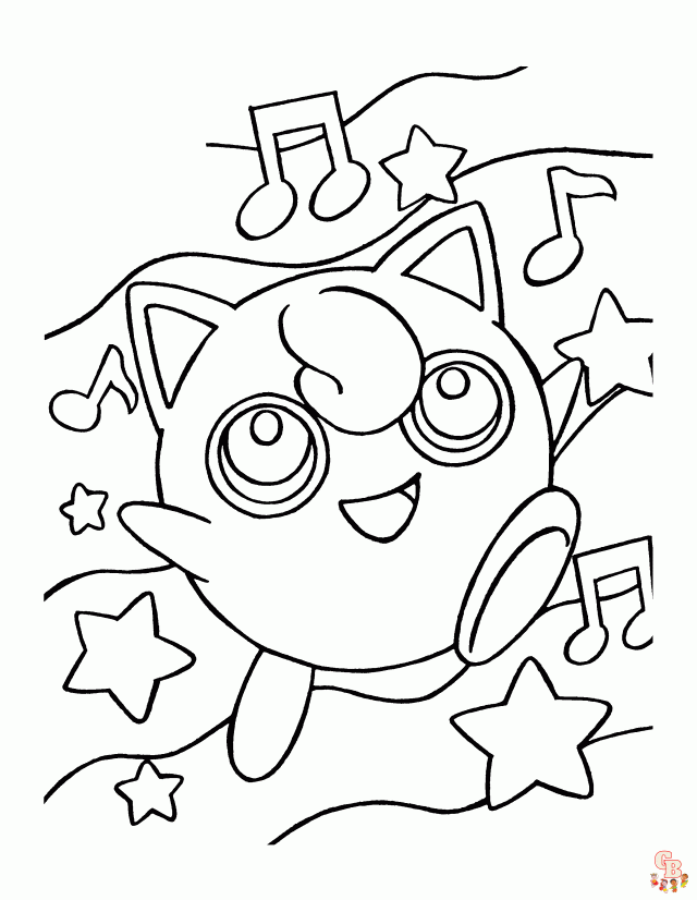 jigglypuff coloring page