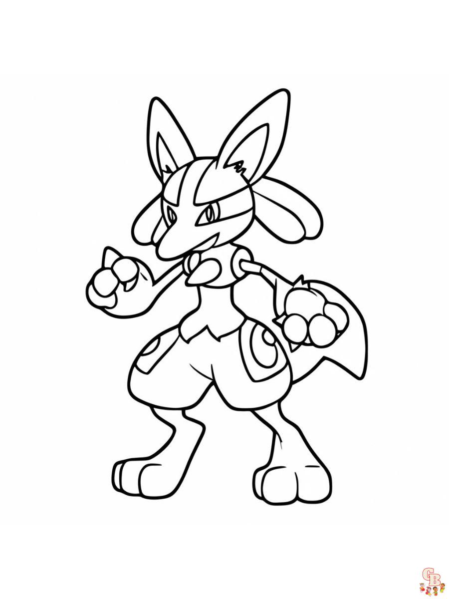 lucario coloring pages