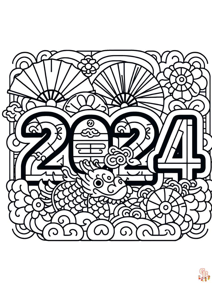 lunar new year coloring pages for adults