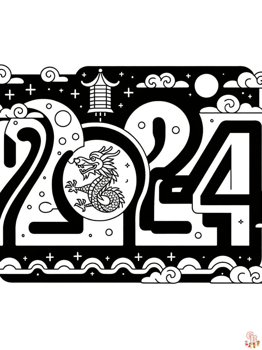 lunar new year coloring pages free