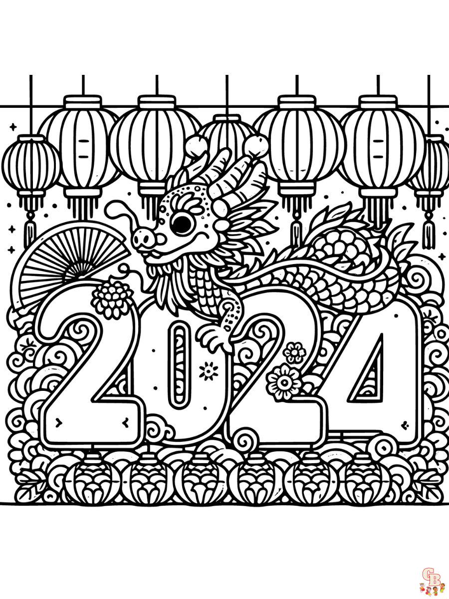 lunar new year coloring pages free