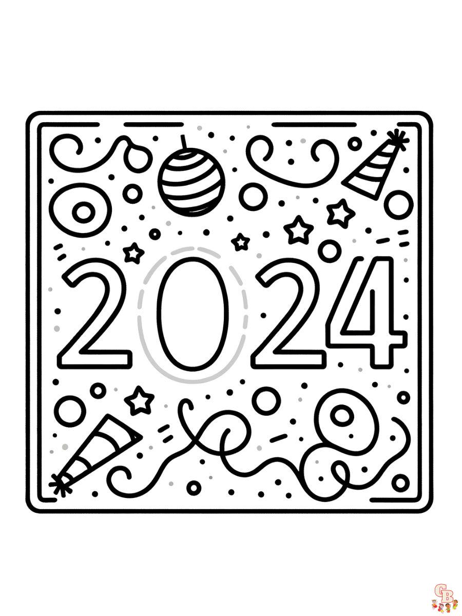 new years coloring pages pdf