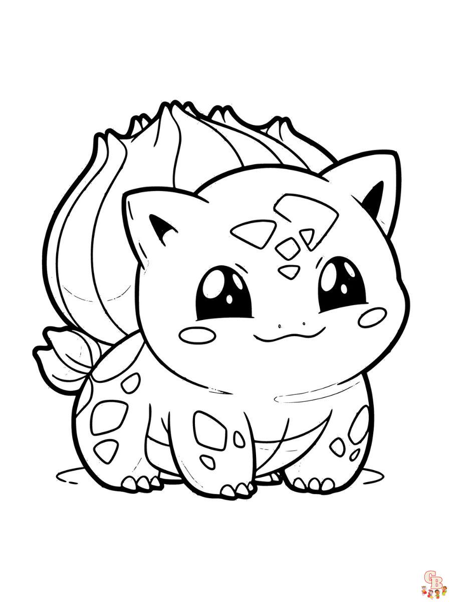 bulbasaur pokemon coloring pages